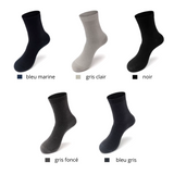 CHAUSSETTES ANTI-ODEUR & CONFORT - LOT DE 5